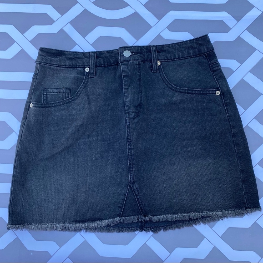 Black Jean Skirt